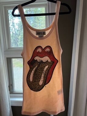 Women's Graphic Tank Top - Leopard Tongue Print from Italy